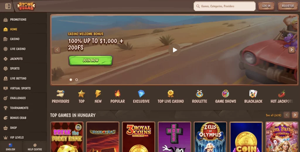 StoneVegas Casino áttekintése